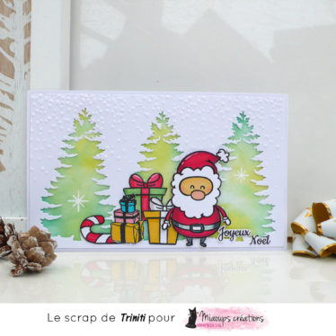 Carte Joyeux Noël pour Miaoups Créations