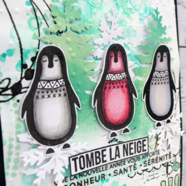 Carte Tombe la neige pour Sagapo Scrap