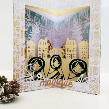 Carte de voeux en profondeur TUTO VIDEO pour Sagapo Scrap