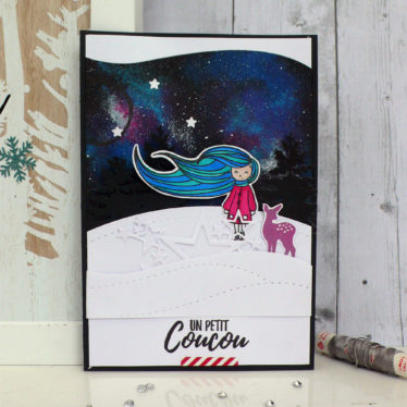 Carte Un petit coucou pour Miaoups Créations