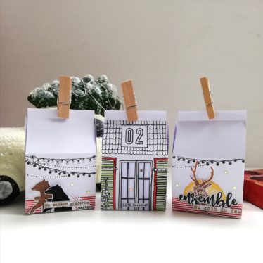 Calendrier de l’avent petite maison pour Sagapo Scrap