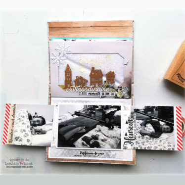 Reliure charnière en U : mini-album déménagement