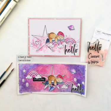 Duo de cartes Hello pour Comptoir du Scrap