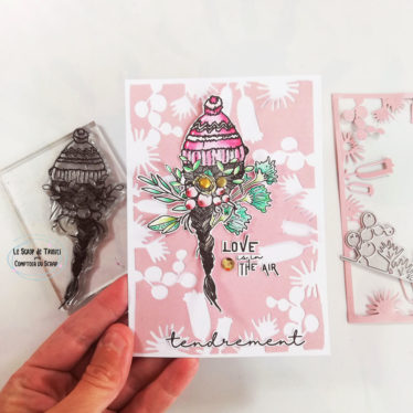 Carte Love is in the air pour Comptoir du Scrap